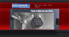 Desktop Screenshot of haymansafe.com