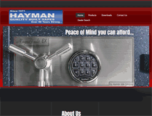 Tablet Screenshot of haymansafe.com